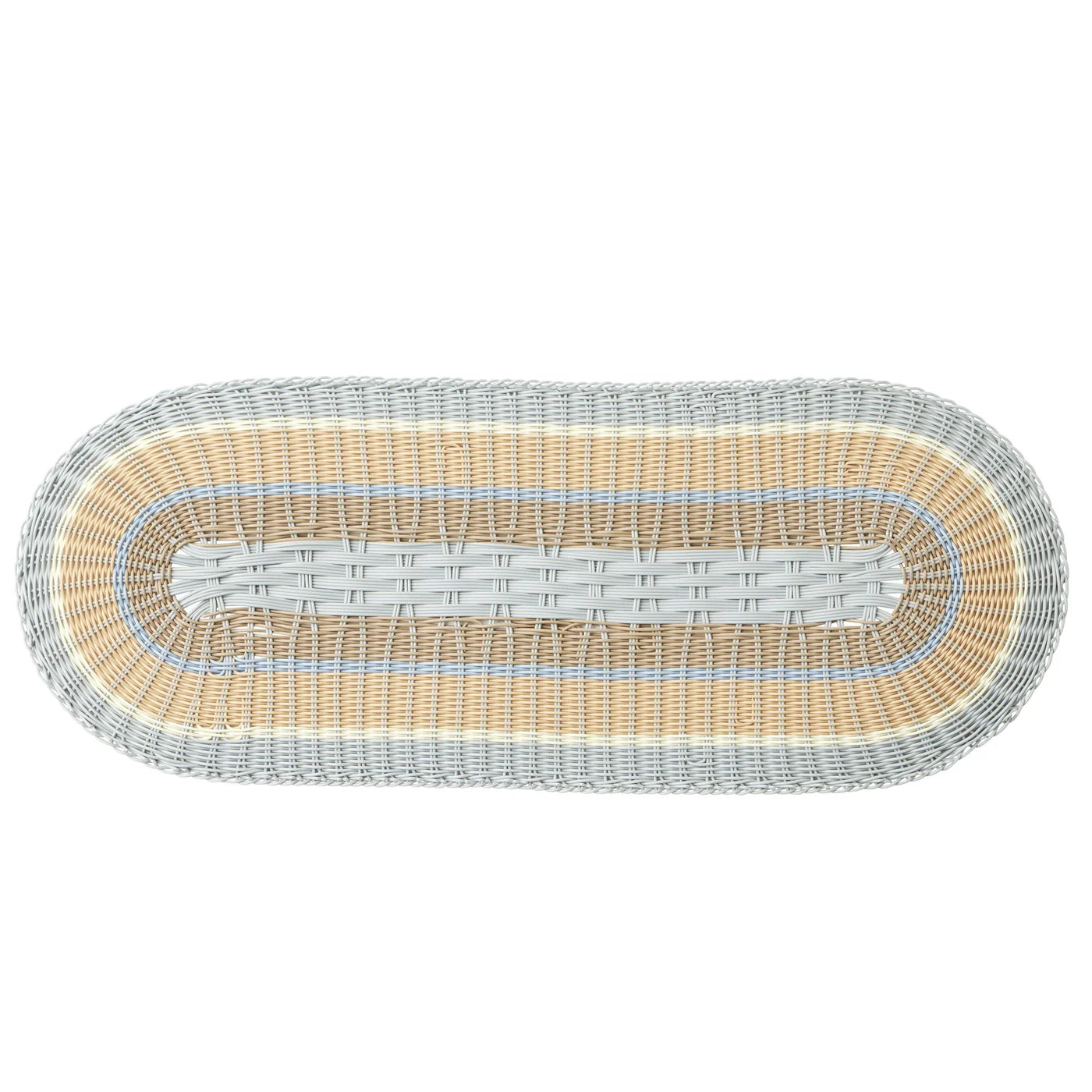 Coast to Coast  Ravello Woven Runner Natural/Blue