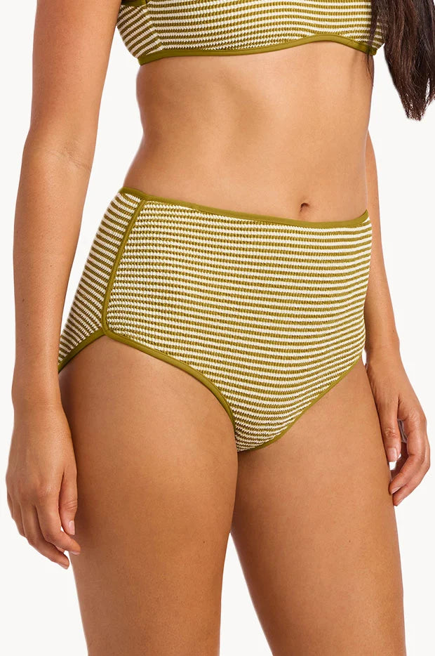 Seafolly - High Waisted Pant - Guacamole