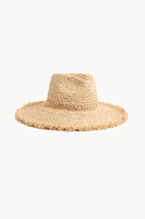 Seafolly - Raffia Fringed Fedora - Sand