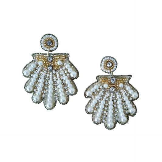 Zoda - Beaded Shell Earing