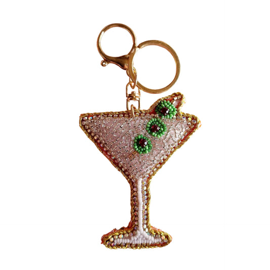 Zoda - Beaded Keychain Martini