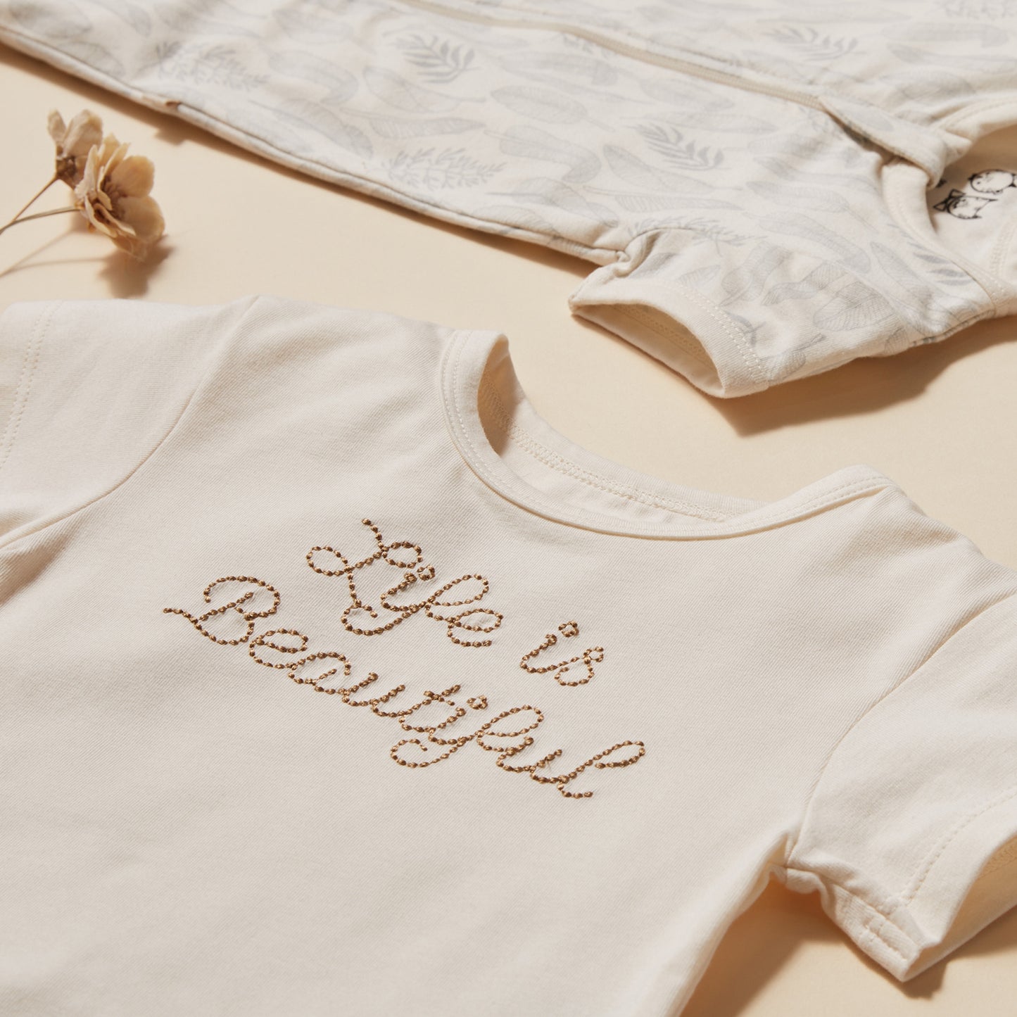 Wilson & Frenchy Life is Beautiful Organic Bodysuit