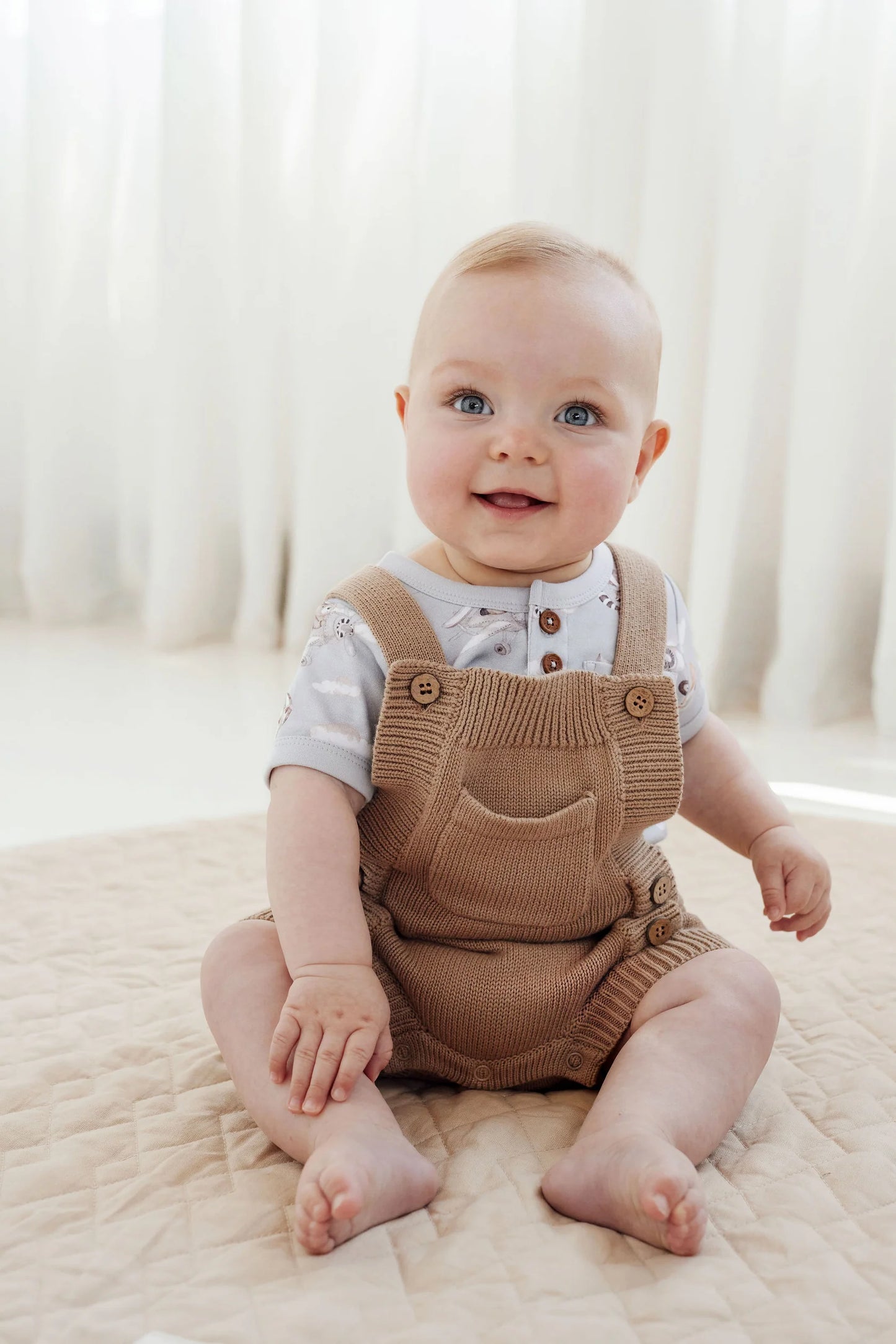 Aster & Oak - Flying Friends Henley Top