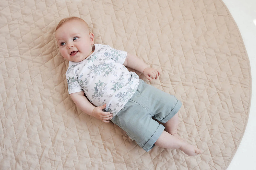 Aster and Oak Eucalyptus Twill Shorts