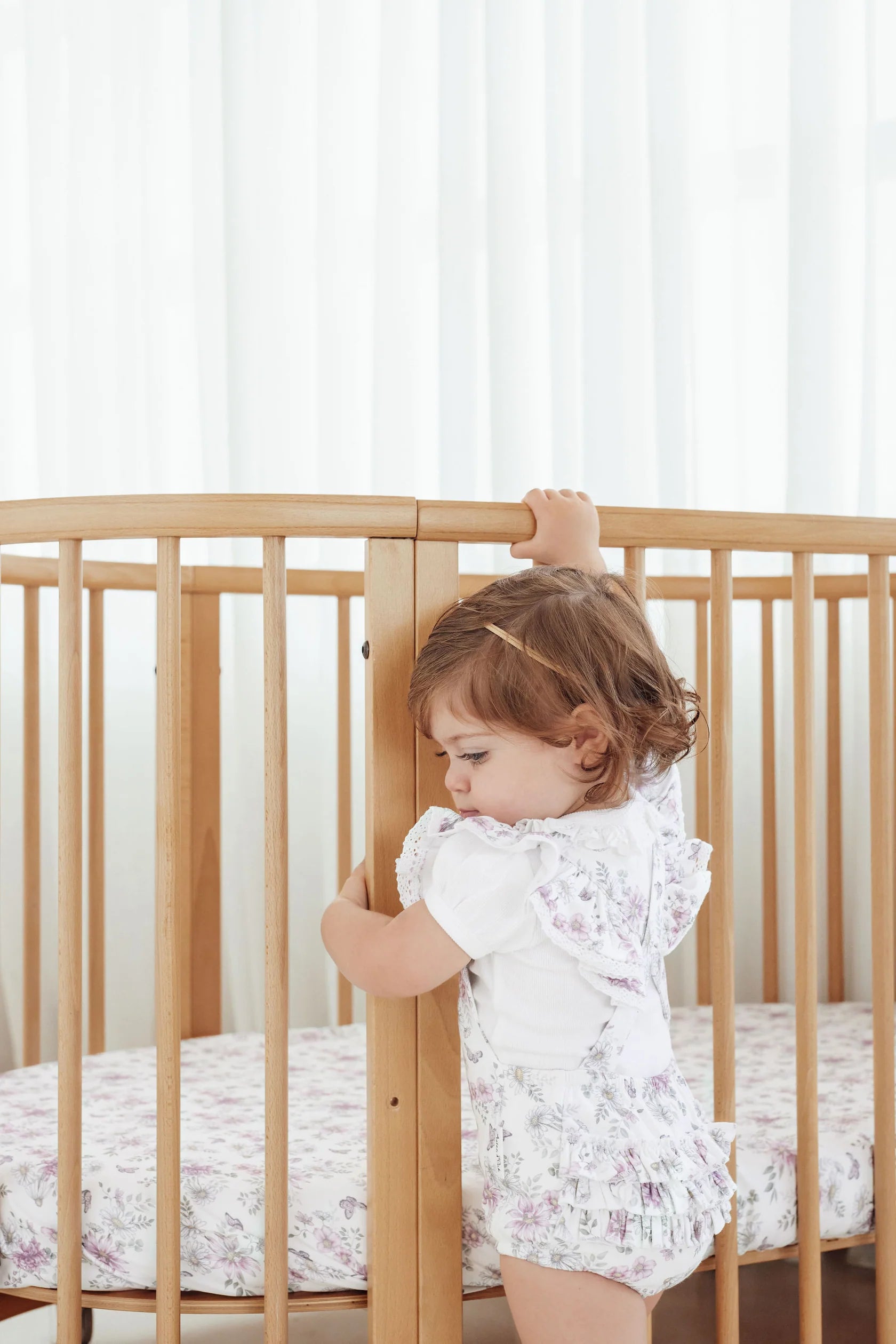 Aster and Oak Daisy Floral Lace Playsuit