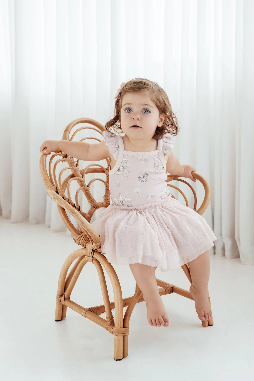 Aster & Oak Carousel Ponies Tutu Dress