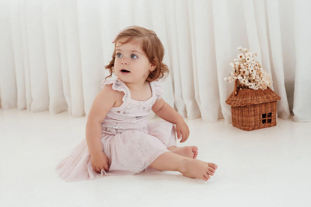 Aster & Oak Carousel Ponies Tutu Dress