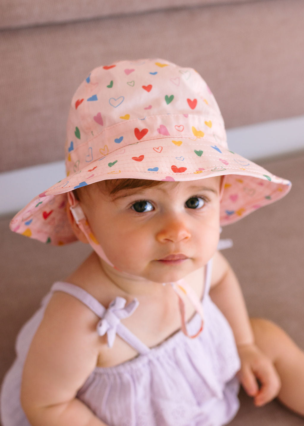 Acorn Wide Brim Infant Hat