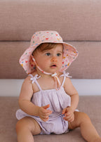 Acorn Wide Brim Infant Hat