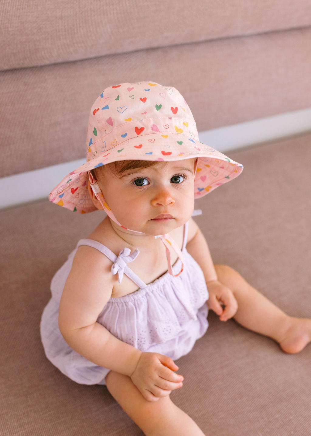 Acorn Wide Brim Infant Hat