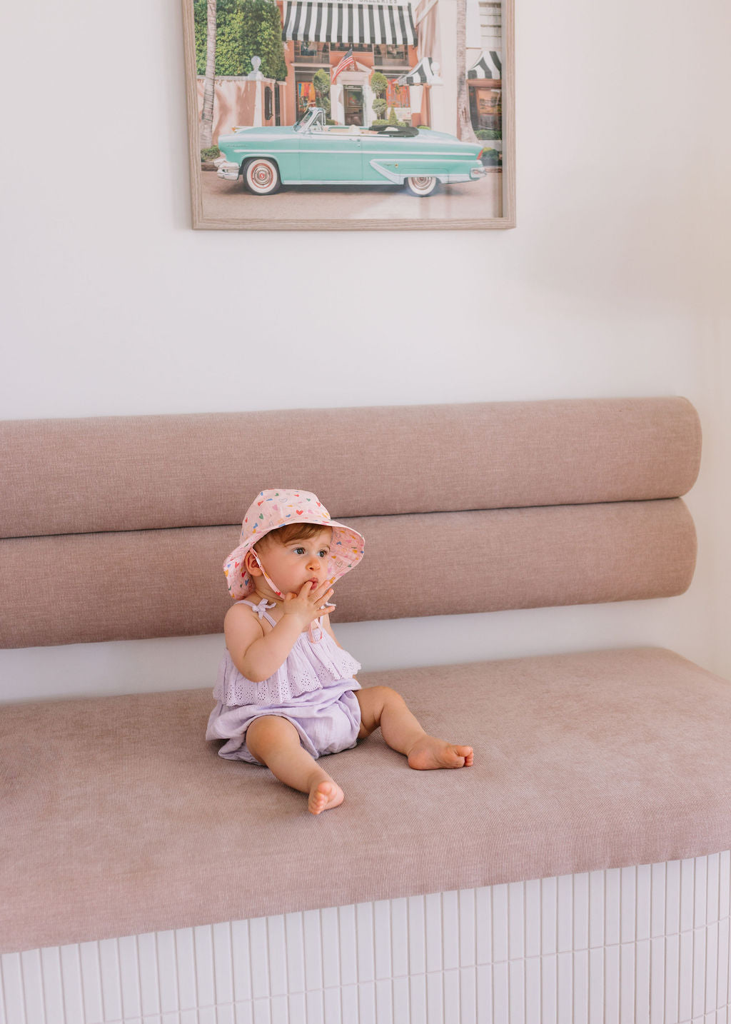 Acorn Wide Brim Infant Hat