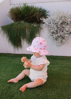 Acorn Wide Brim Infant Hat