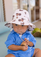 Acorn Wide Brim Infant Hat