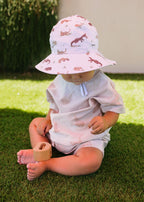Acorn Wide Brim Infant Hat