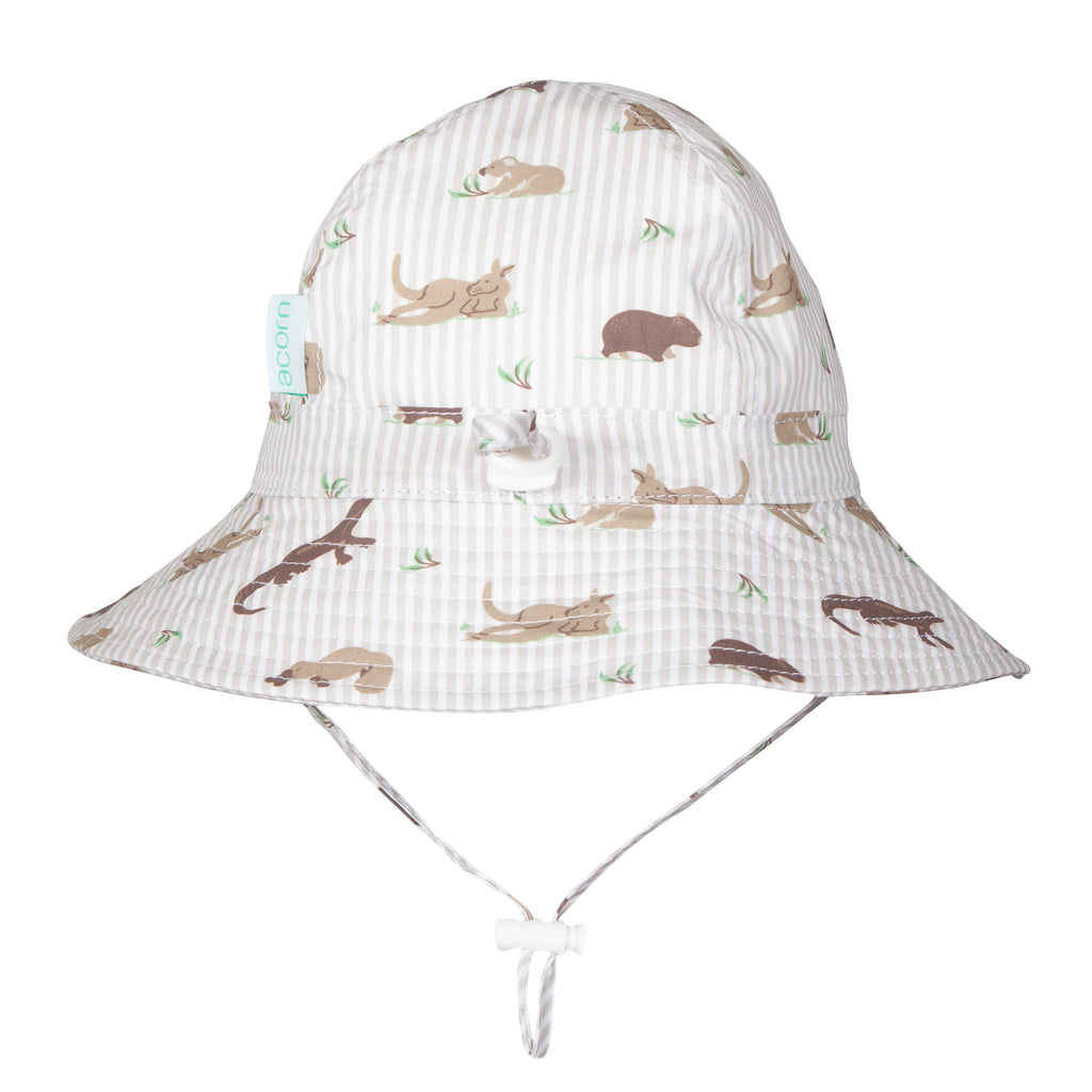Acorn Wide Brim Infant Hat