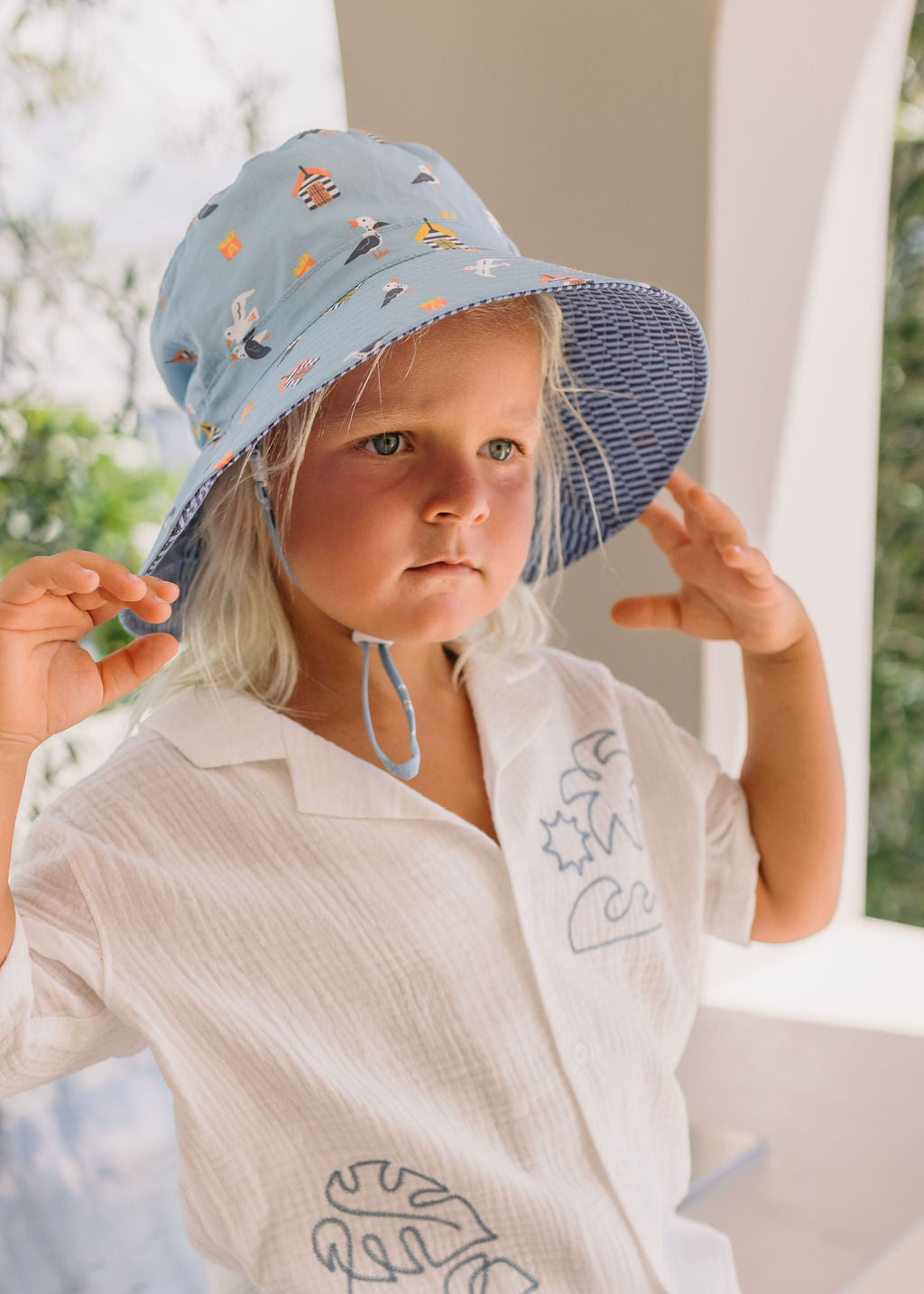 Acorn Wide Brim Bucket Hat