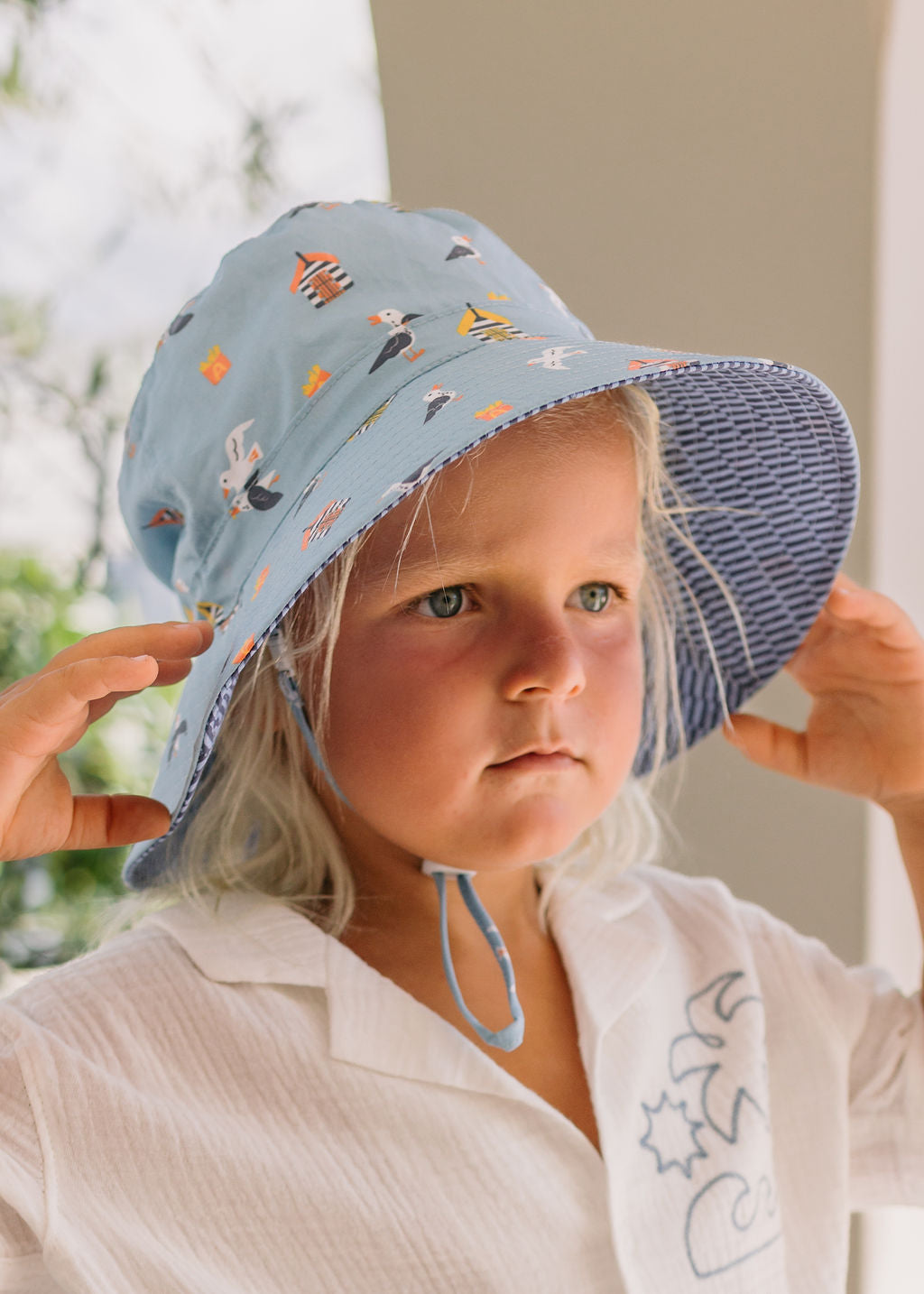 Acorn Wide Brim Bucket Hat