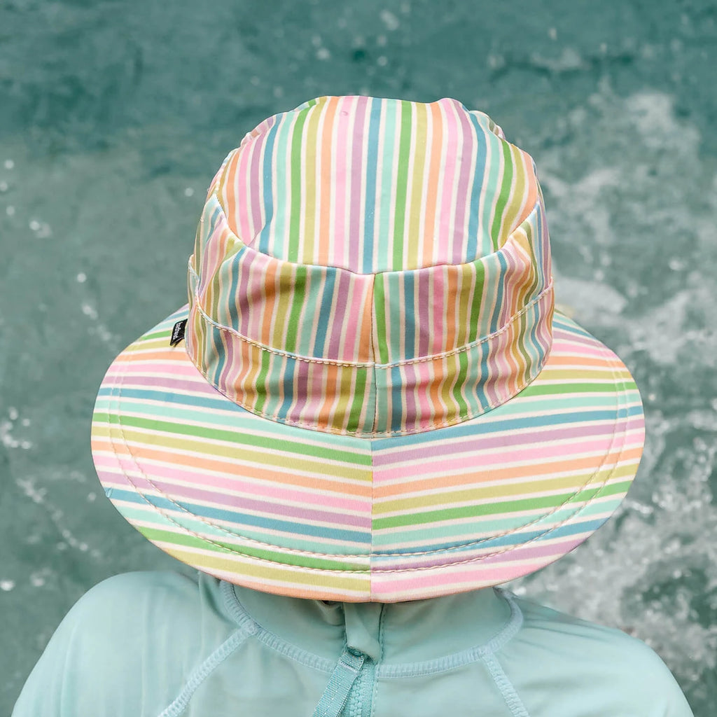 Bedhead Hats Kids Classic SwimBucket Hat Rainbow