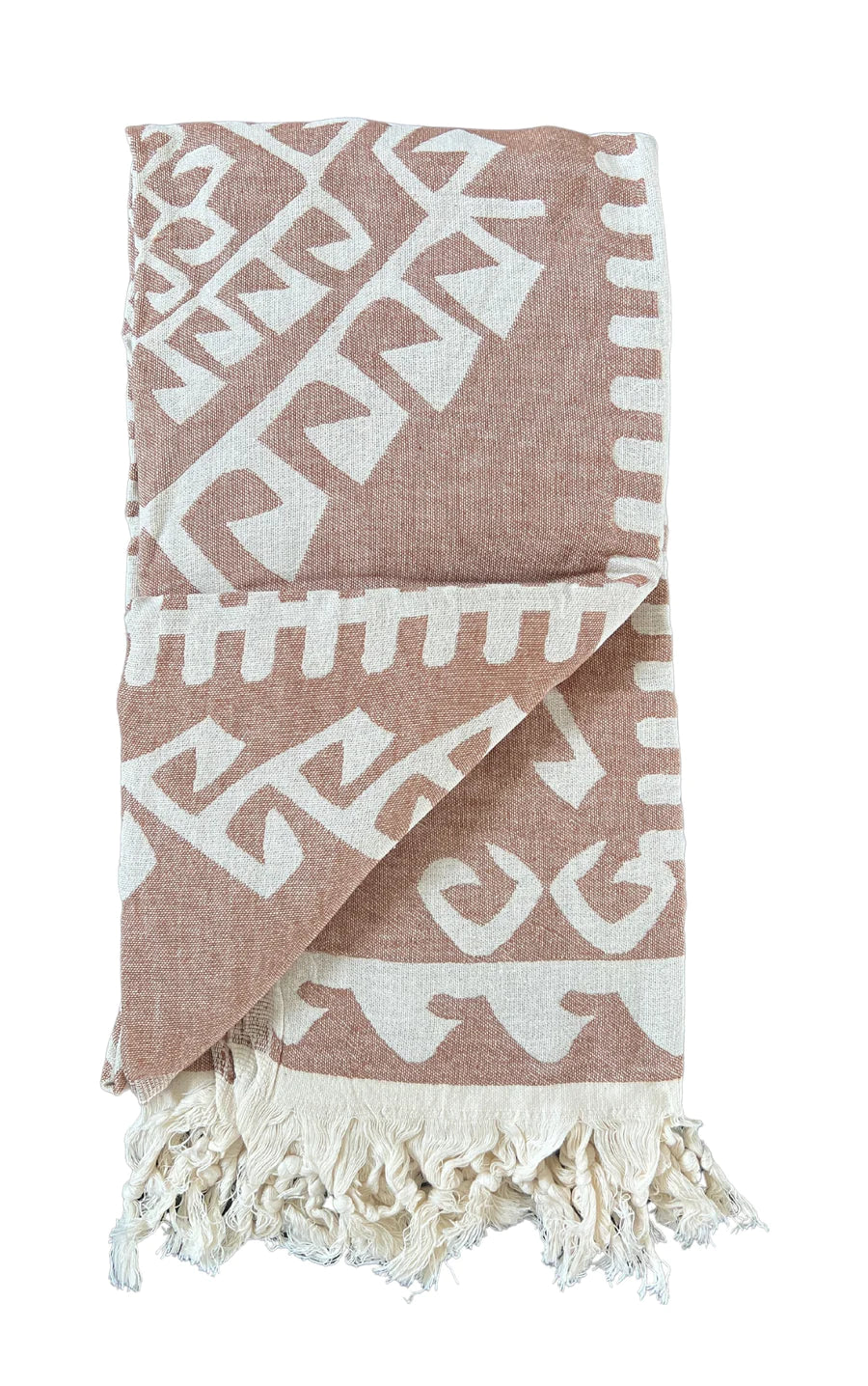 Salty Shadows Turkish Towel Aztec Pattern Colour