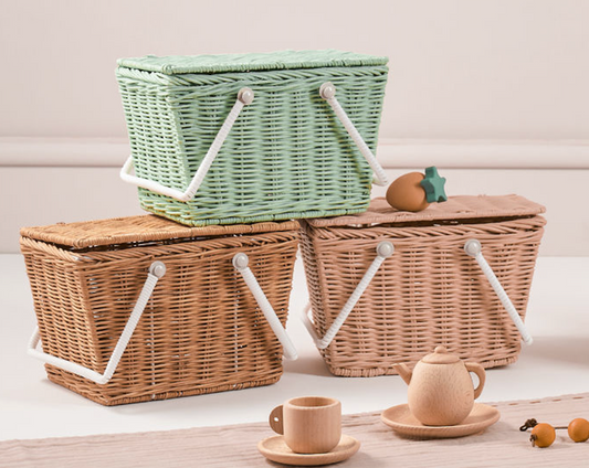 Olli Ella Rattan Piki Basket Assorted