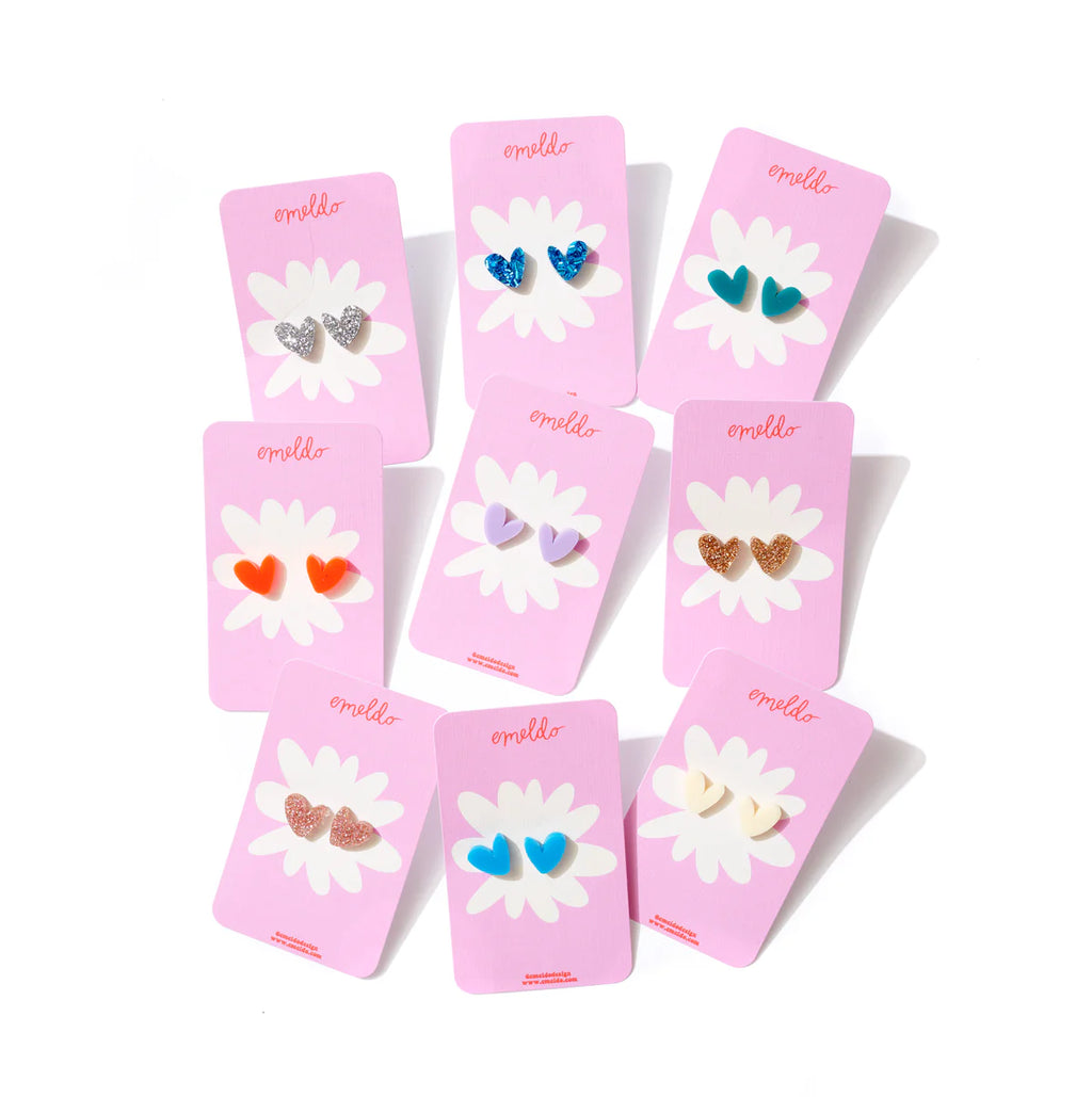 Emeldo  Heart Studs