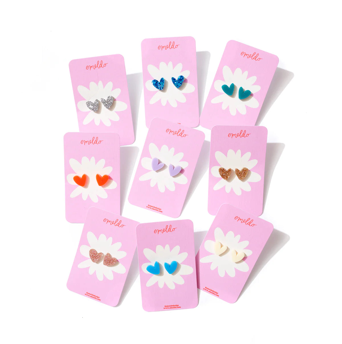 Emeldo  Heart Studs