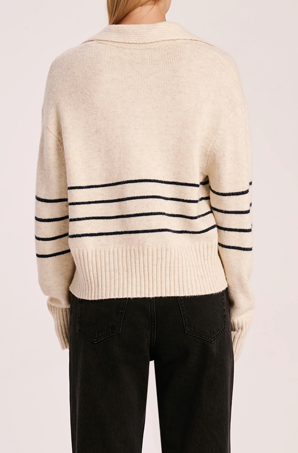 Nude Lucy Logan Rugby Knit Cloud Stripe