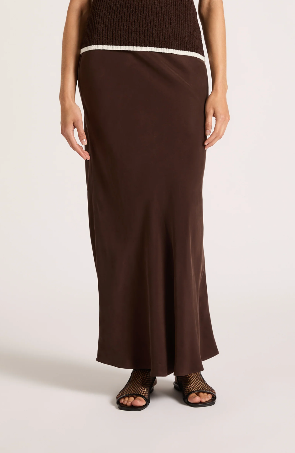 Nude Lucy LEA CUPRO SKIRT - Raisin