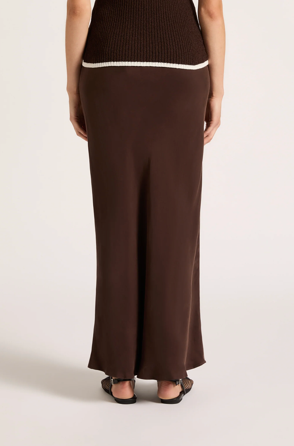 Nude Lucy LEA CUPRO SKIRT - Raisin