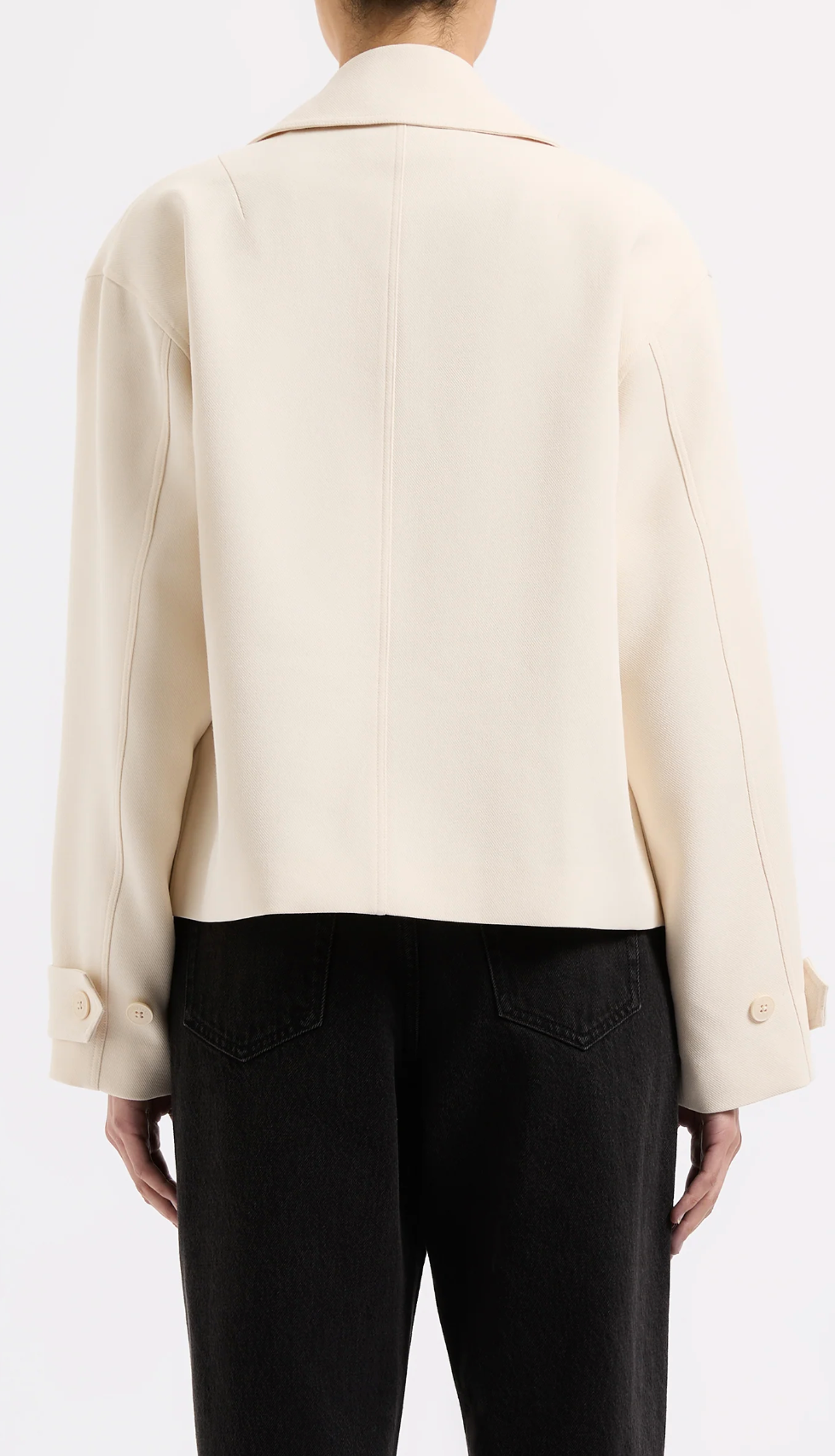 Nude Lucy Karson Crop Trench Cream