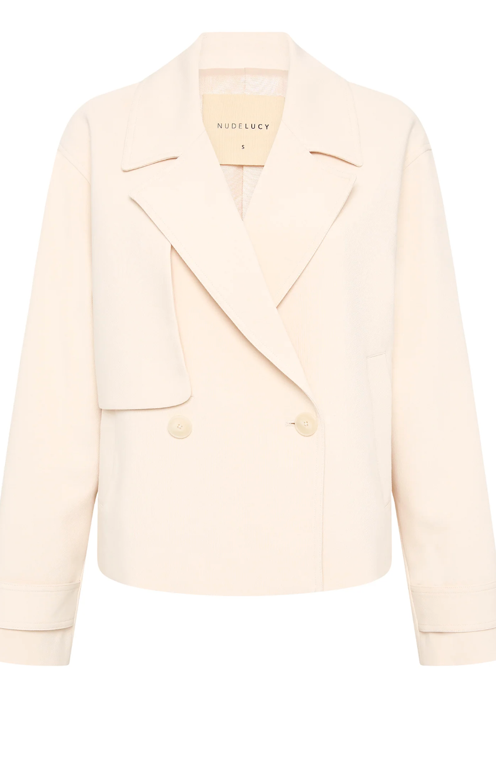 Nude Lucy Karson Crop Trench Cream