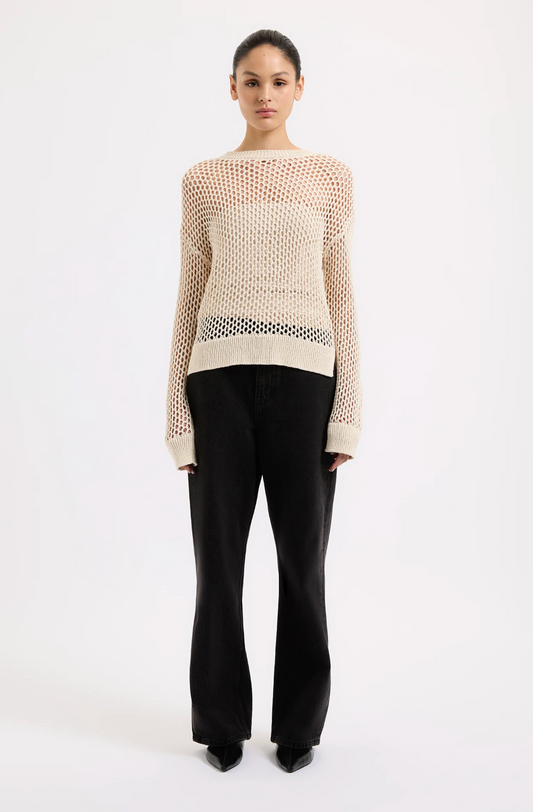 Nude Lucy Garica Crochet Knit Natural