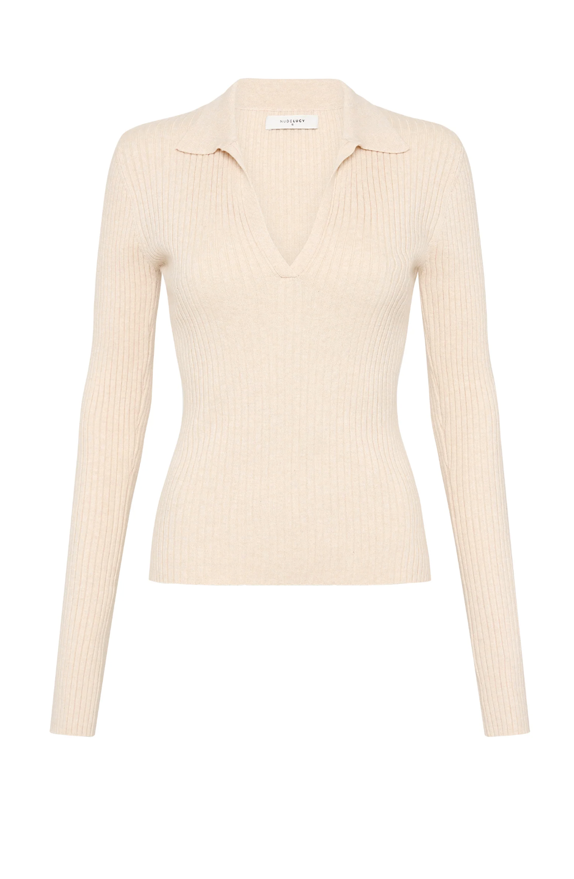 Nude Lucy Lourdes Rugby Knit Cream Marle