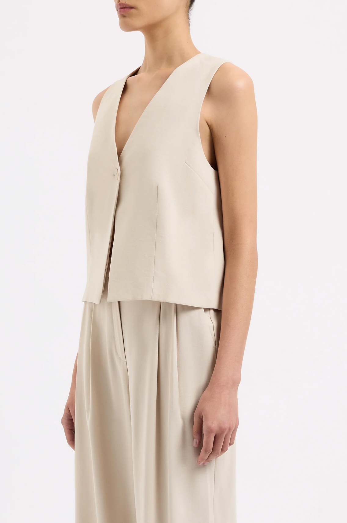 Nude Lucy Petra Vest Dune