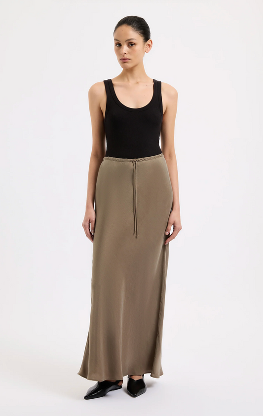 Nude Lucy Seshni Tencel Maxi Skirt Chestnut