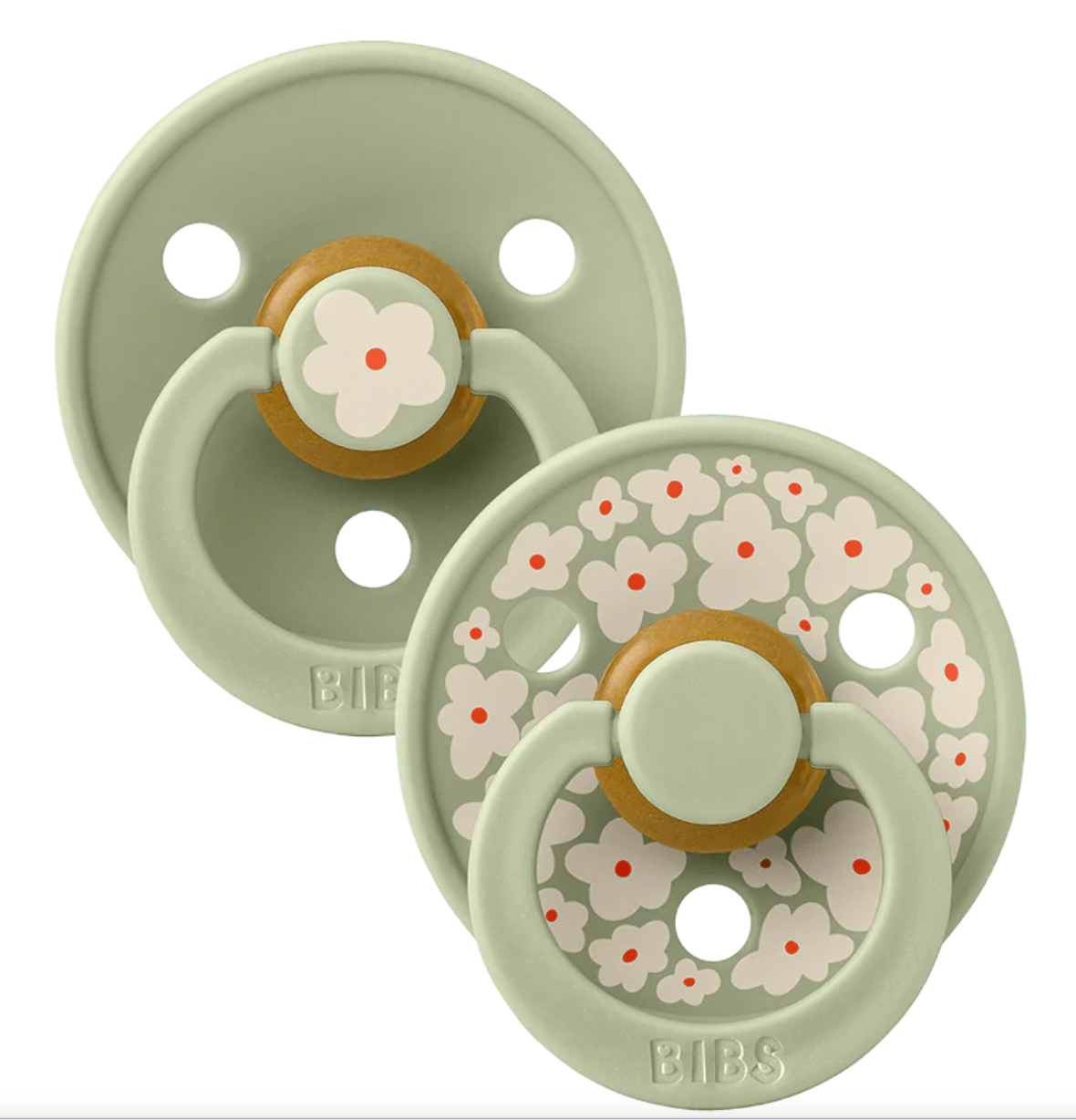 BIBS Studio Colour Jasmine Round Soother Double Pack