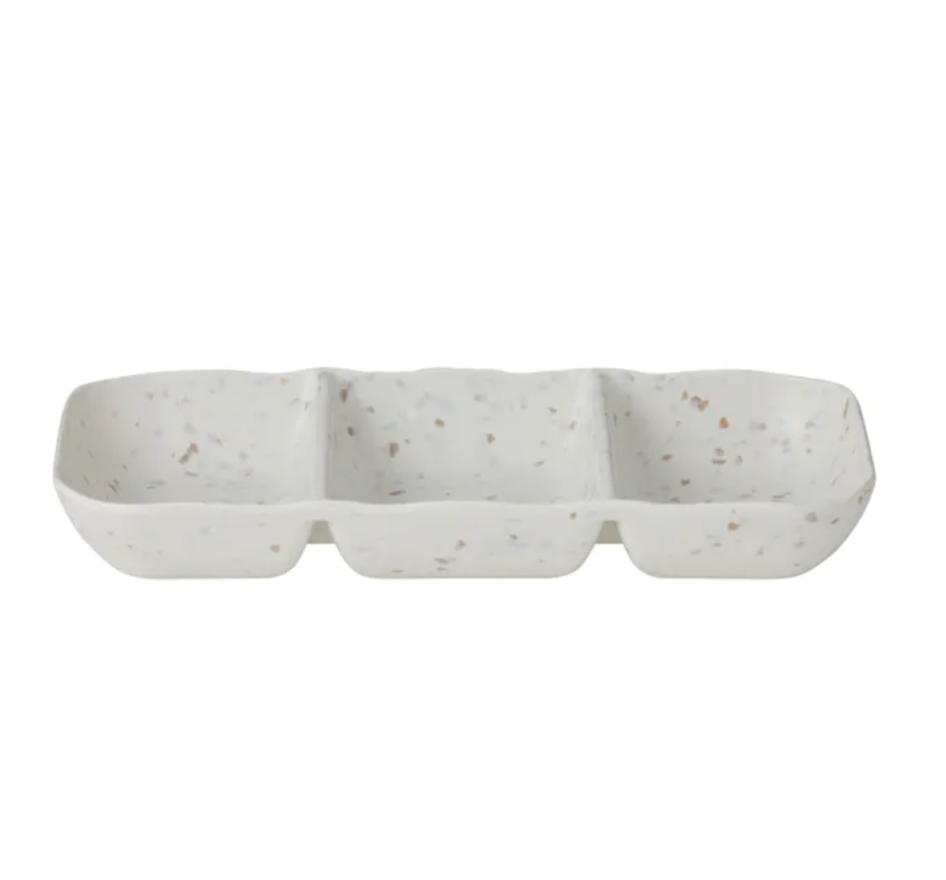 Coast to Coast Tidal Terrazzo Mel 3-Div Platter