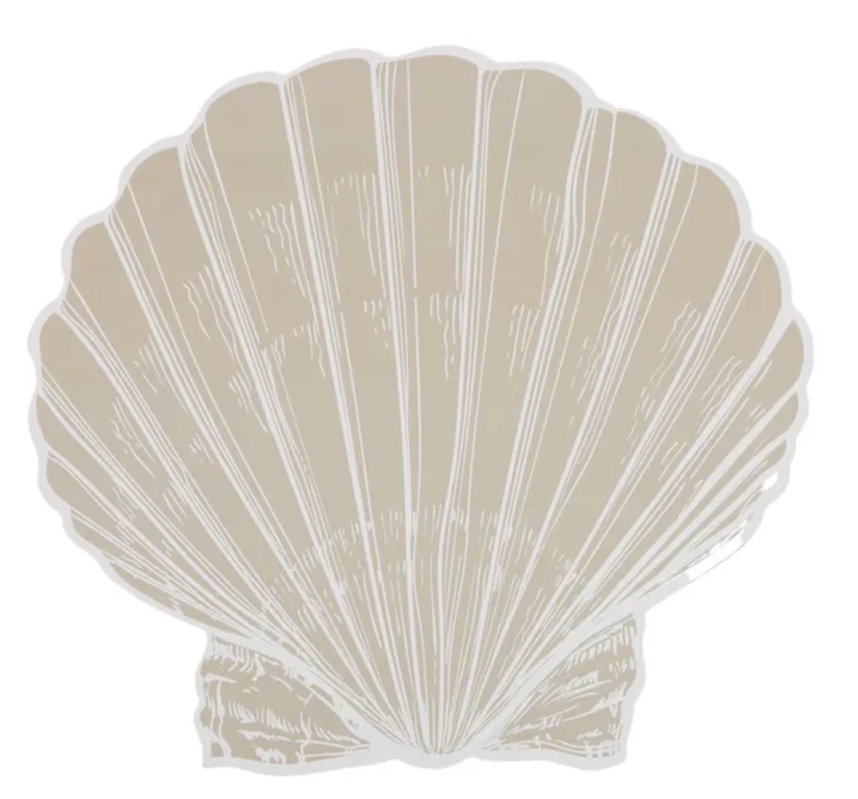 Coast to Coast Clam Shell Cork Placemat 4 Pack