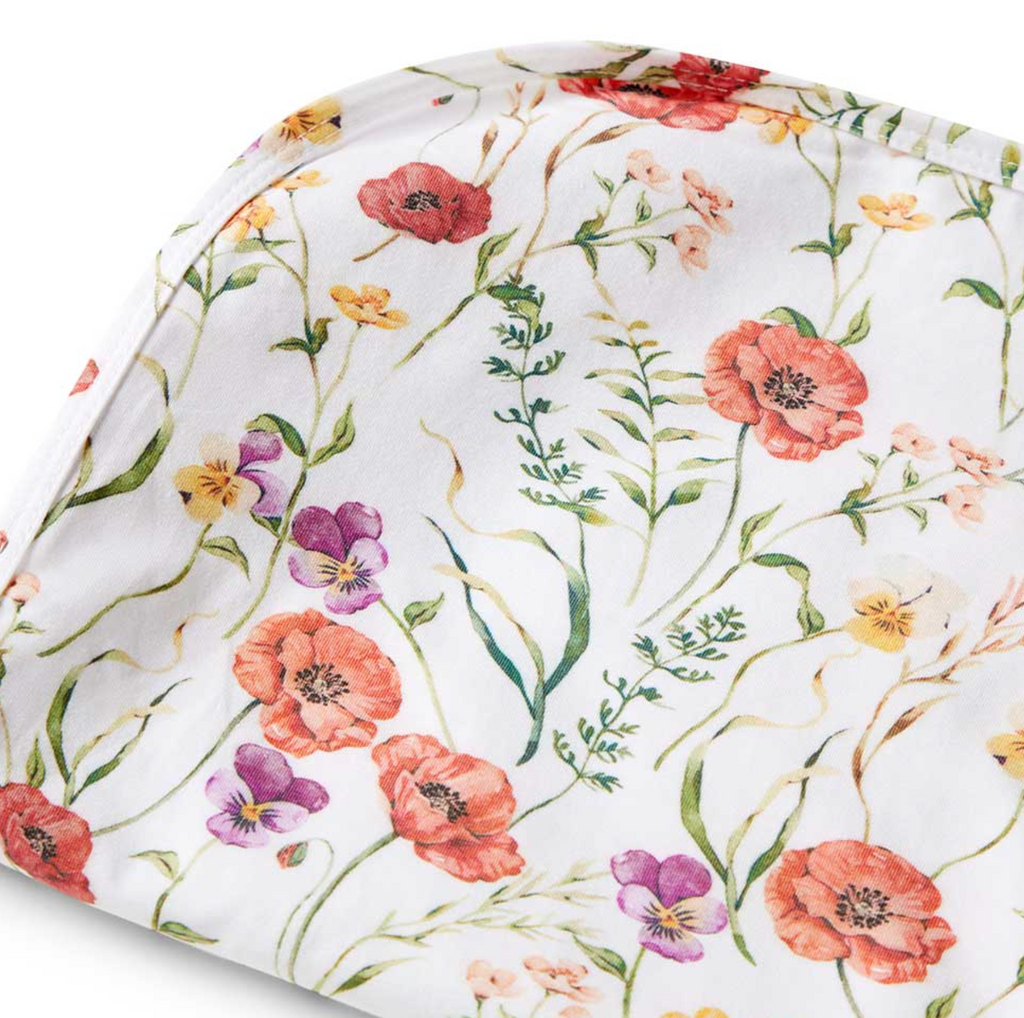 Snuggle Hunny Meadow Organic Jersey Wrap & Topknot Set