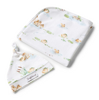 Snuggle Hunny Duck Pond Organic Jersey Wrap & Beanie Set
