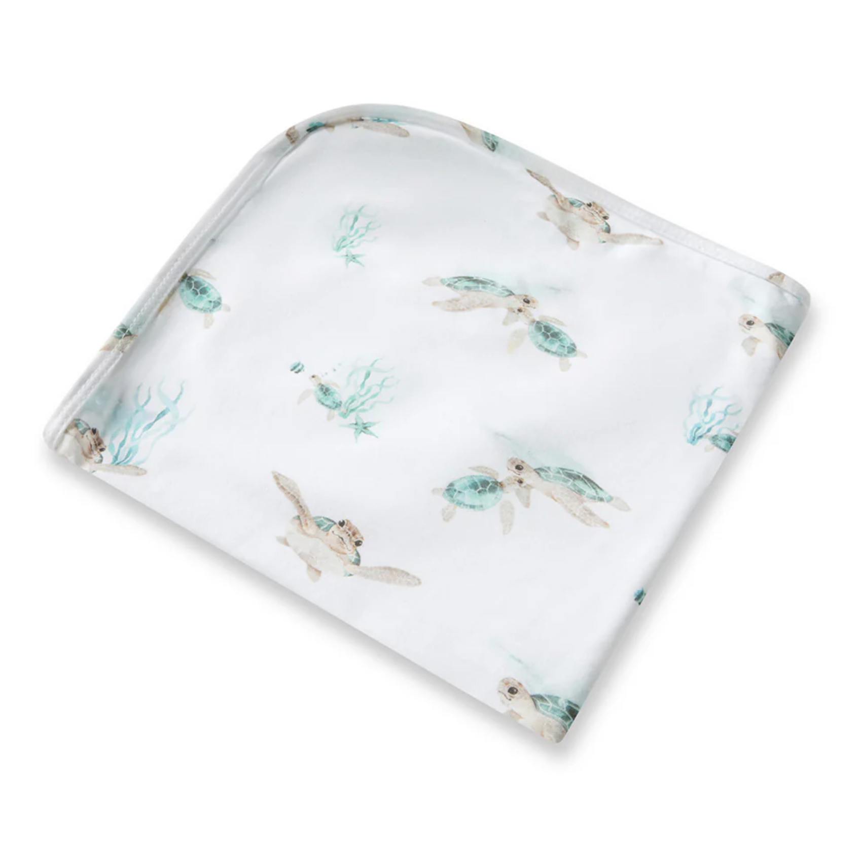 Snuggle Hunny Turtle Organic Jersey Wrap & Beanie Set