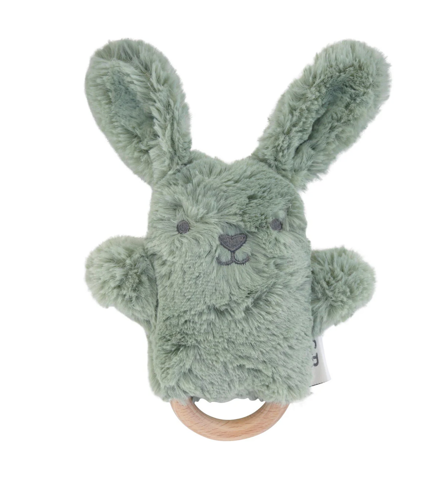 OB Design Beau Sage Bunny Soft Rattle Toy