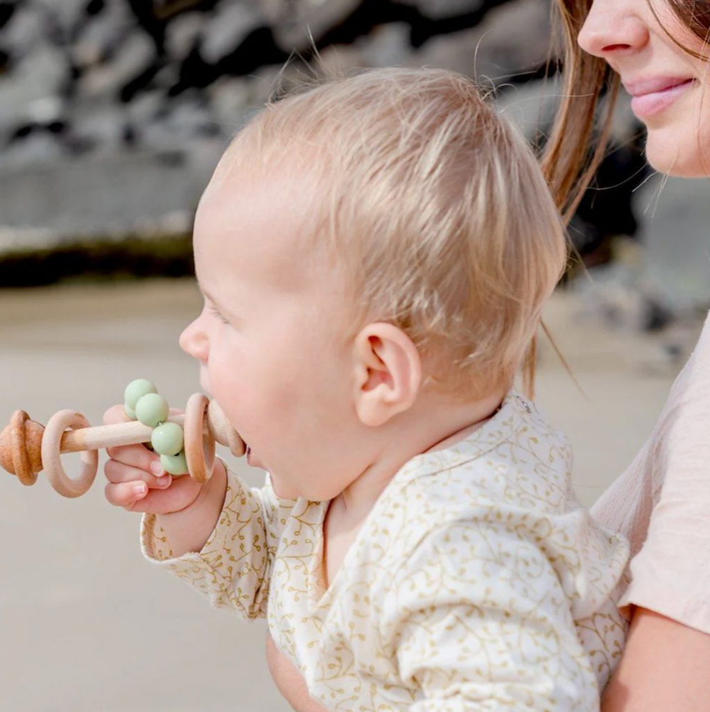 South Rattle Design OB Designs Wooden Rattle – Little Beach Road