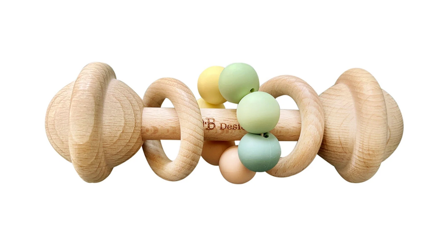 OB Designs Wooden Rattle