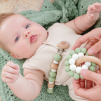 OB Designs Beechwood Silicone Toy Teether