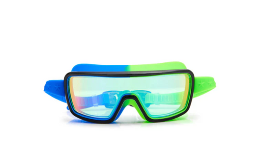 Bling2o Cyborg Cyan Prismatic Swim Goggles