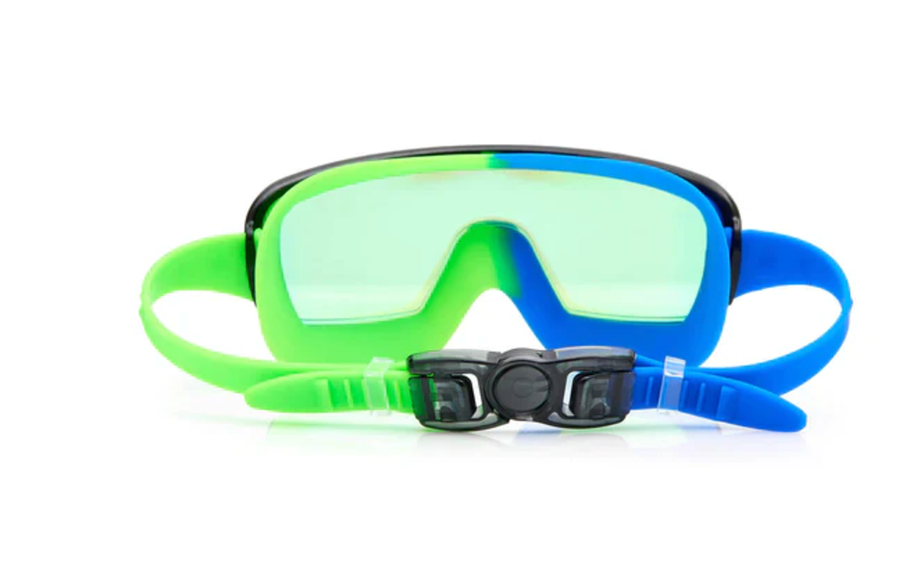 Bling2o Cyborg Cyan Prismatic Swim Goggles