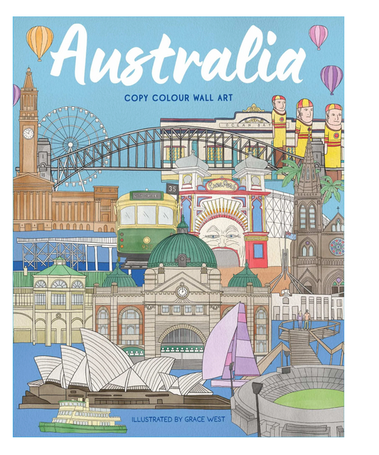 Lake Press Wall Art - Australia Colouring Book