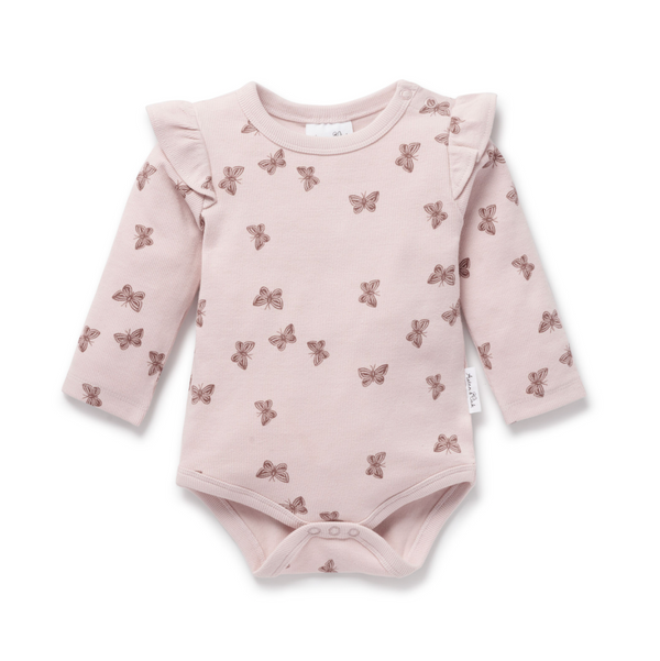 Aster & Oak Butterfly Rib Flutter Onesie