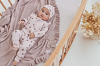 Aster & Oak Butterfly Rib Zip Romper